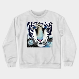 Lucky Tiger Blue Eyes Crewneck Sweatshirt